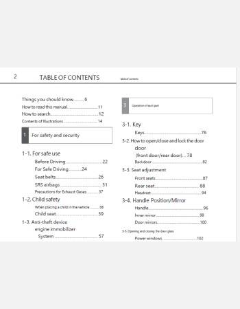 toyota succeed 2018-2020 owners manual in english